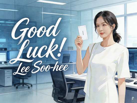 Good Luck! Lee Soo-hee Good Luck! Lee Soo-hee